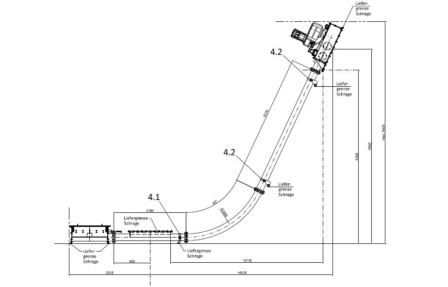 Tube chain conveyor for fine bulk materials-Image