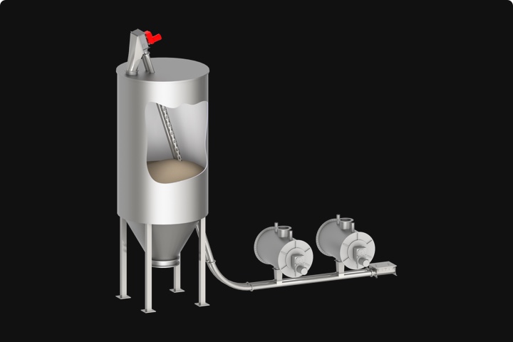 Homogeneous silo filling-Image