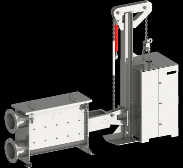 Tension station upright with weight box-Image